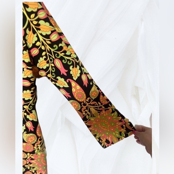 Zara Bodycon Paisley Boho Mini Dress Size M - Picture 5 of 8